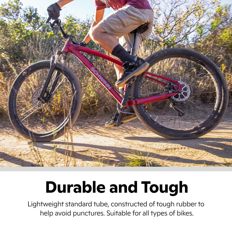 Schwinn Replacement Bike Tire Tube, 26 x 1.75 - 2.125 inch Bike Inner Tube, Schrader Valve, Durable Construction, Replacement for 26â€ Mountain, Hybrid, Dual Sport, and Cruiser Bicycle Tires - Image 3